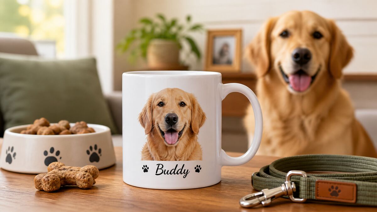 Taza personalizada con foto de perro - regalo para amantes de mascotas
